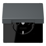 JUNG Steckdose 1f gri_fon_31 UP Klappd LC 1520 NBFKL 202 IP20 vert