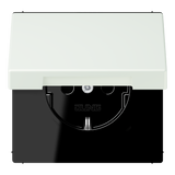 JUNG Steckdose 1f out_gri UP Klappd IP20 LC 1520 NBFKL 210 vert