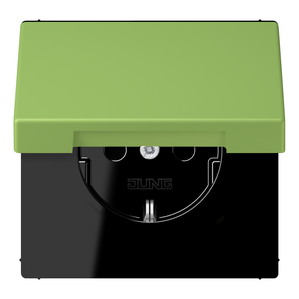 JUNG Steckdose 1f ver_31 UP Klappd IP20 LC 1520 NBFKL 220 vert