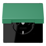 JUNG Steckdose 1f ver_59 UP Klappd IP20 LC 1520 NBFKL 250 vert