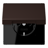 JUNG Steckdose 1f ter_d'o_59 UP Klappd LC 1520 NBFKL 252 IP20 vert