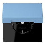 JUNG Steckdose 1f ble_cer_59 UP Klappd LC 1520 NBFKL 256 IP20 vert