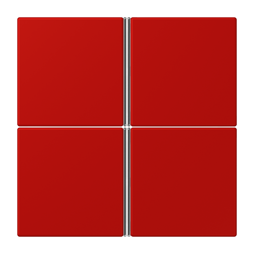 JUNG Taste_4t Schalter rt mt f.Bussystem LC 404 TSA 227