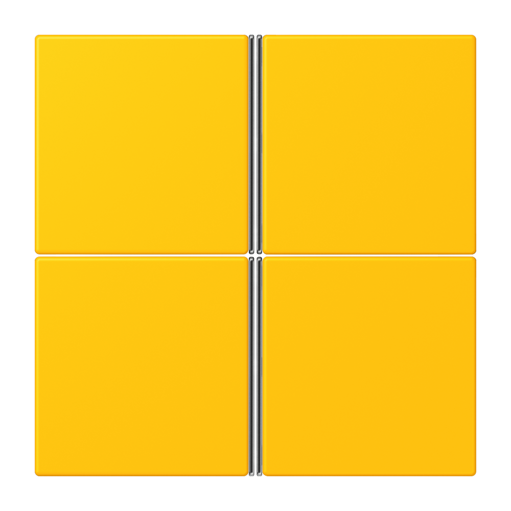 JUNG Taste_4t Schalter le _jau_vif mt LC 404 TSA 263 f.Bussystem