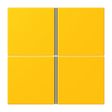 JUNG Taste_4t Schalter le _jau_vif mt LC 404 TSA 263 f.Bussystem