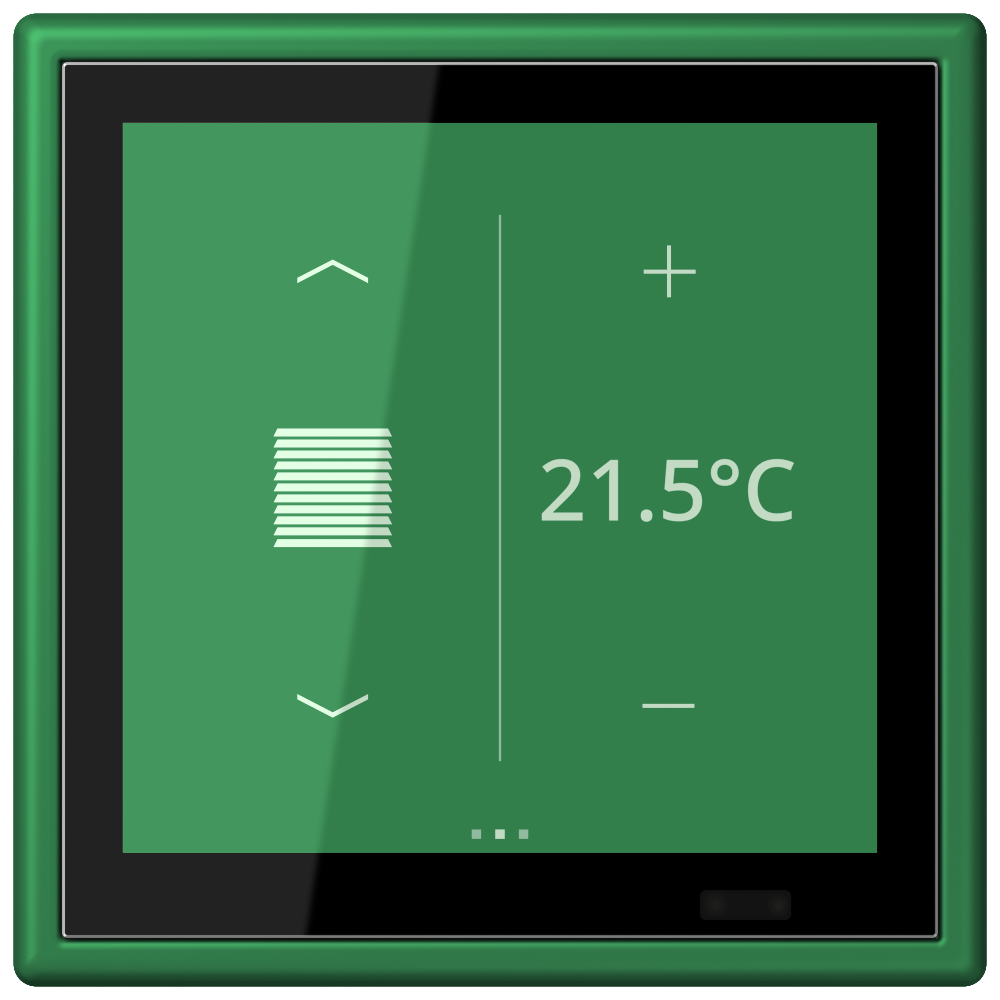 JUNG Bedienelement KNX Kst ver_fon UP LC 459 D 1S 219 6Bet man.SollwVerst