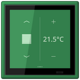 JUNG Bedienelement KNX Kst ver_fon UP LC 459 D 1S 219 6Bet man.SollwVerst