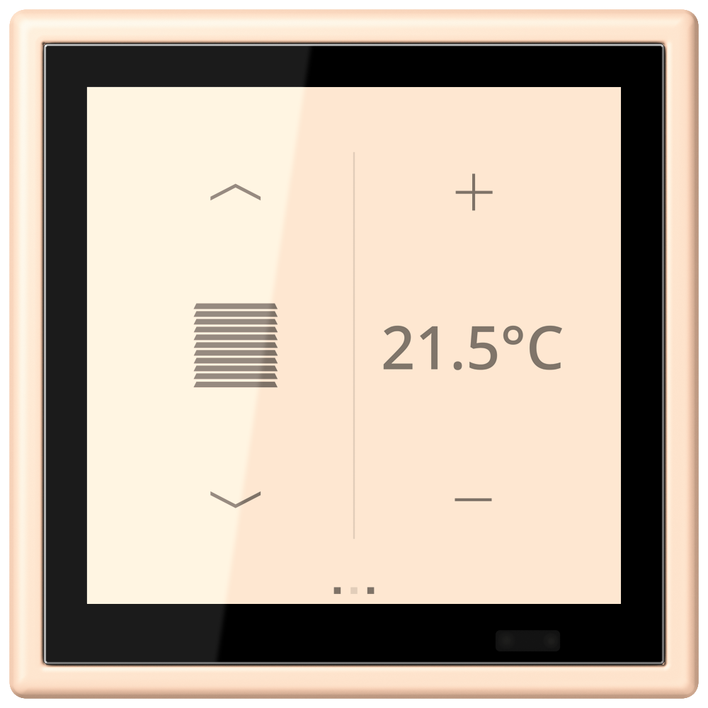 JUNG Bedienelement KNX Kst ter_sie_pal LC 459 D 1S 238 UP 6Bet man.SollwVerst