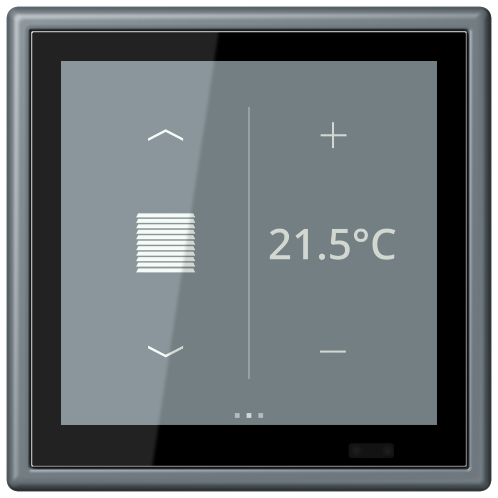 JUNG Bedienelement KNX Kst gri_59 UP LC 459 D 1S 251 6Bet man.SollwVerst