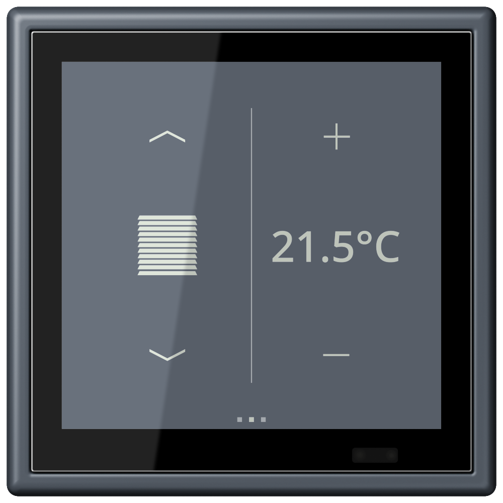 JUNG Bedienelement KNX Kst gri_fon_59 UP LC 459 D 1S 262 6Bet man.SollwVerst