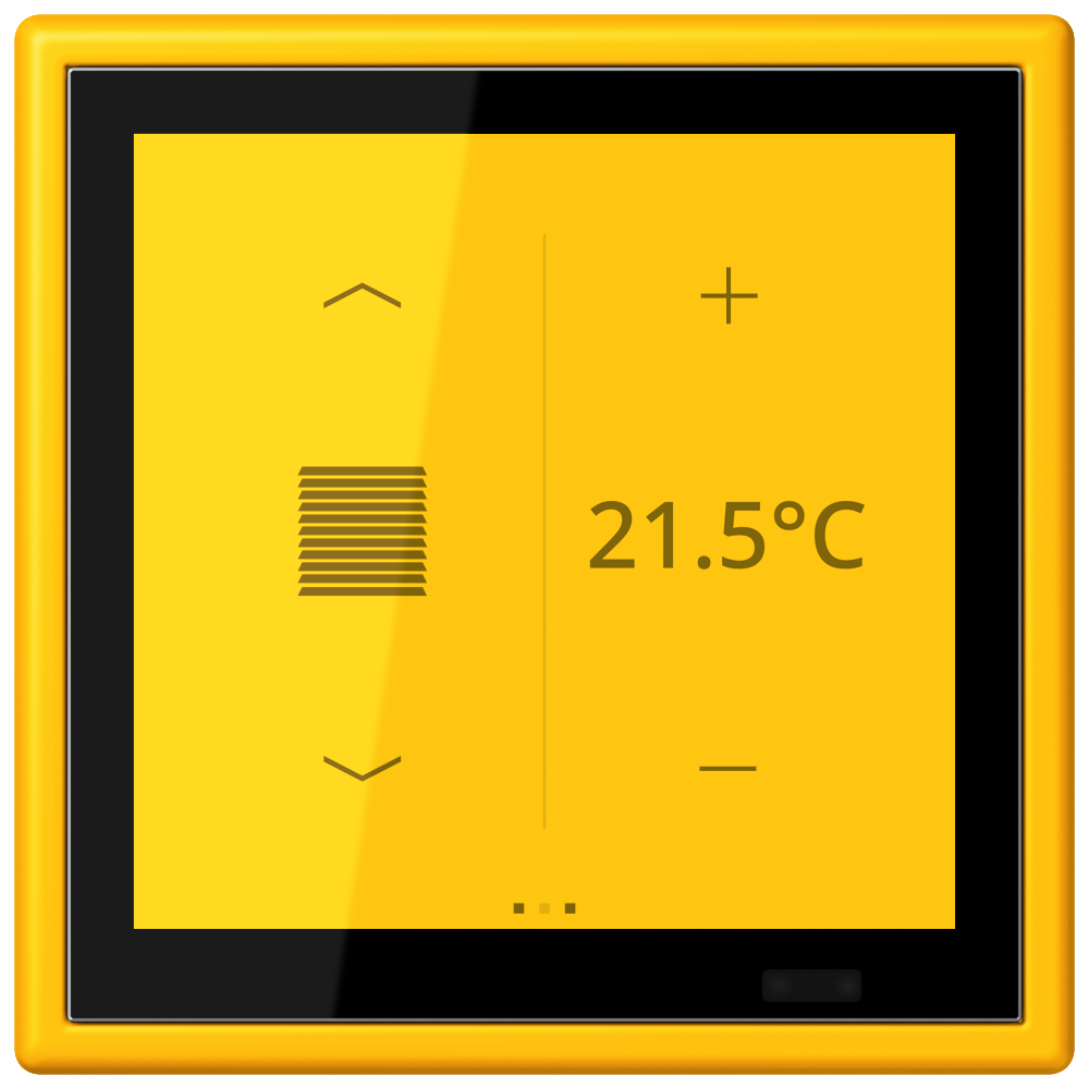 JUNG Bedienelement KNX Kst le _jau_vif LC 459 D 1S 263 UP 6Bet man.SollwVerst