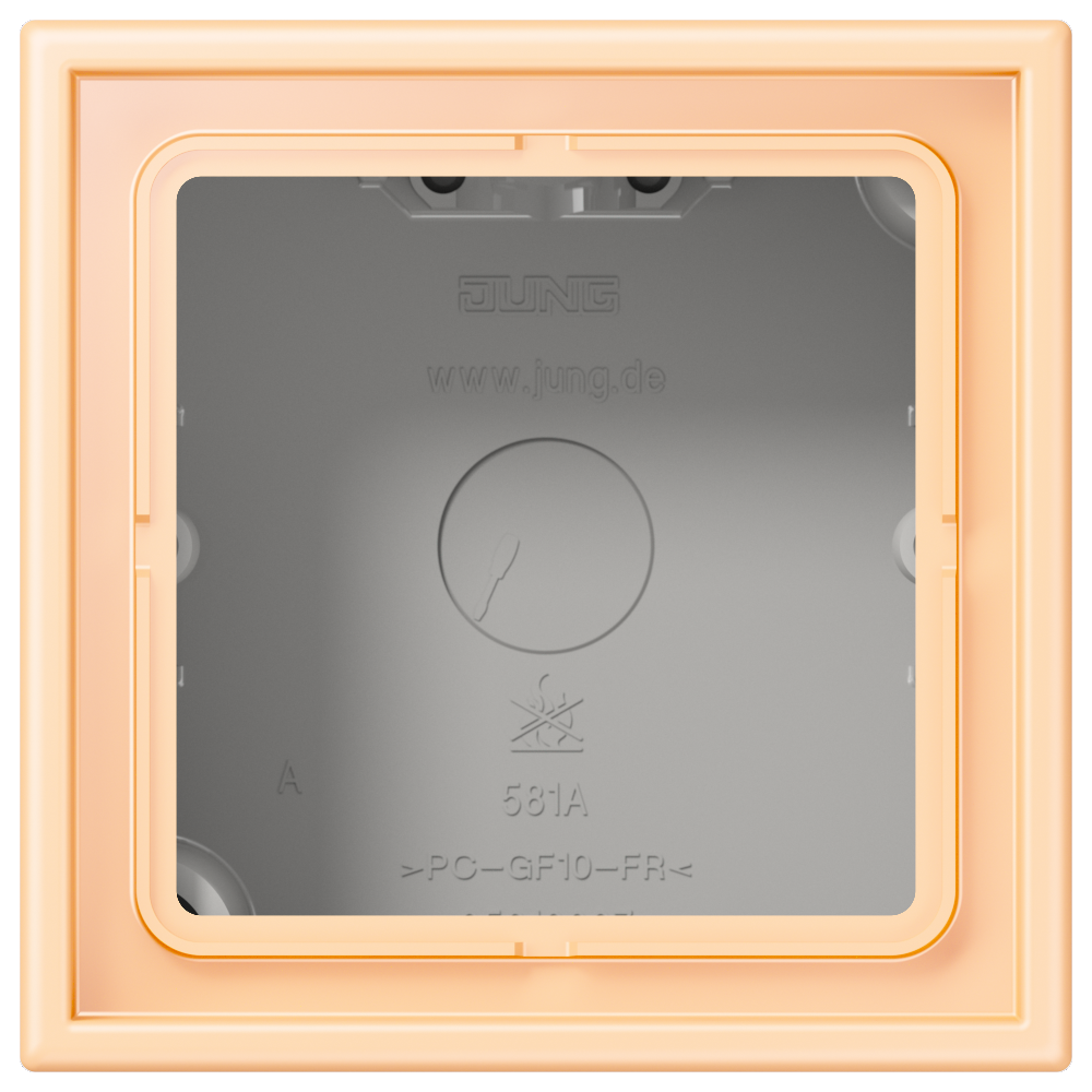 JUNG Gehäuse AP 1f Kst ocre mt AP-Geh LC 581 A 223 IP2X