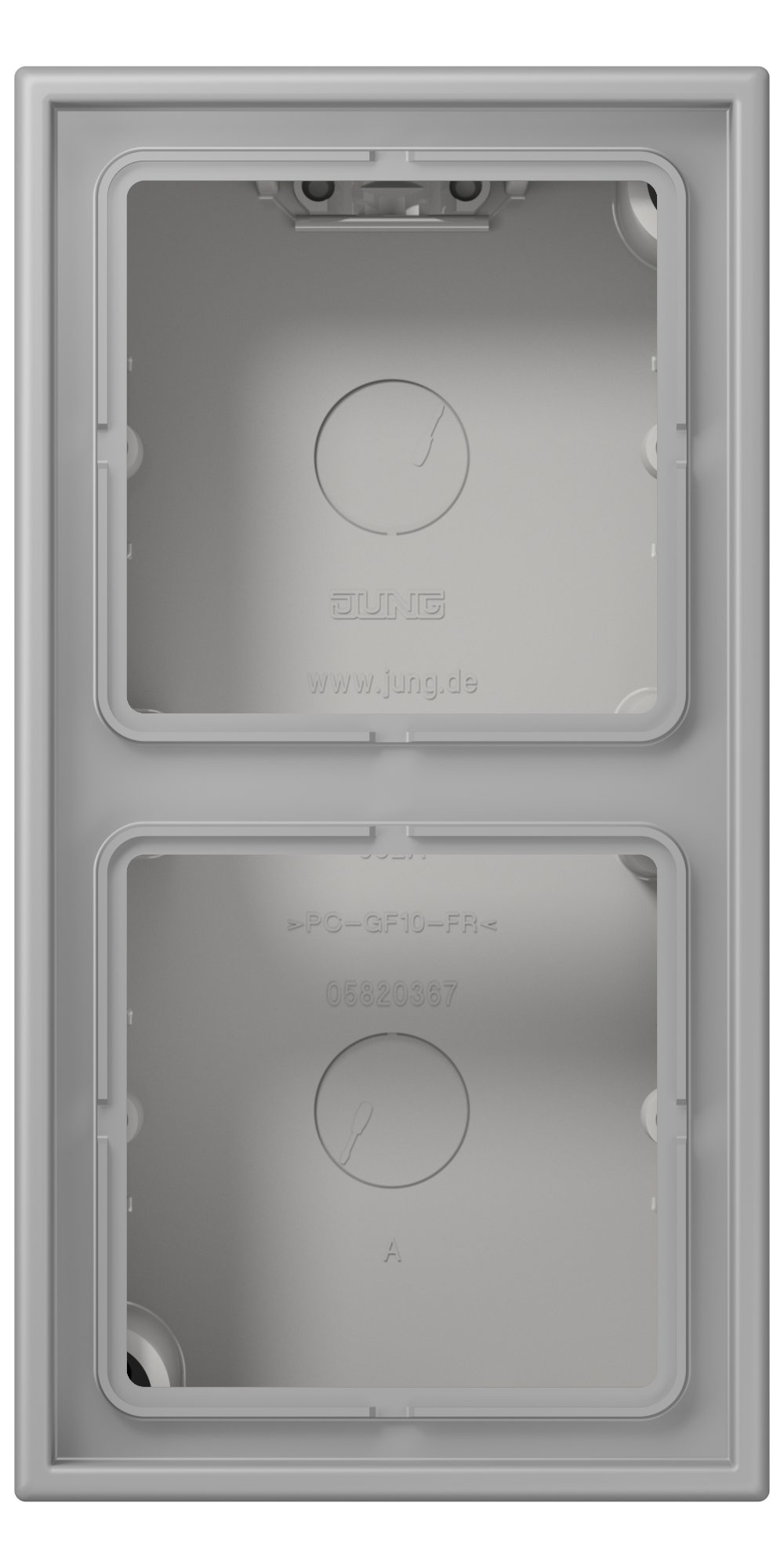 JUNG Gehäuse AP 2f Kst gr mt AP-Geh IP2X LC 582 A 204