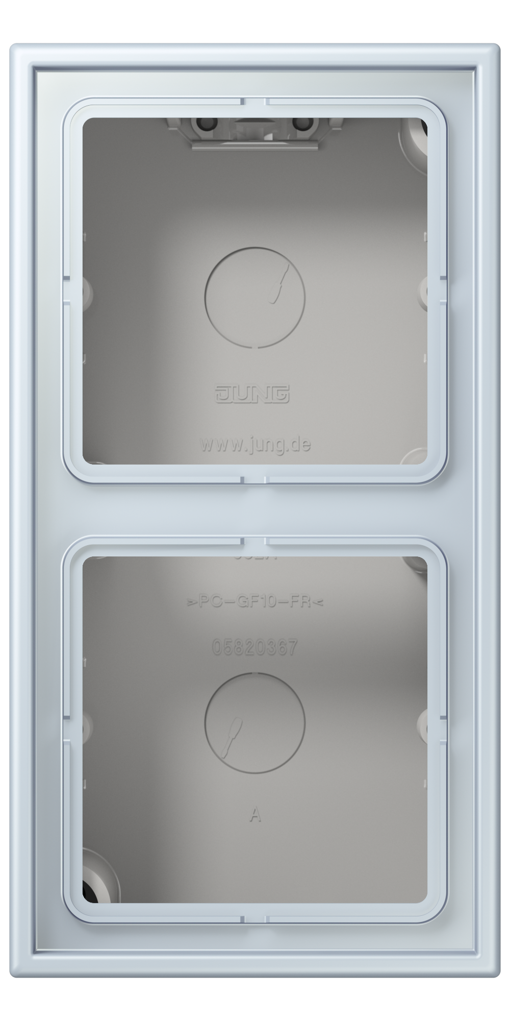 JUNG Gehäuse AP 2f Kst out_pal mt AP-Geh LC 582 A 209 IP2X