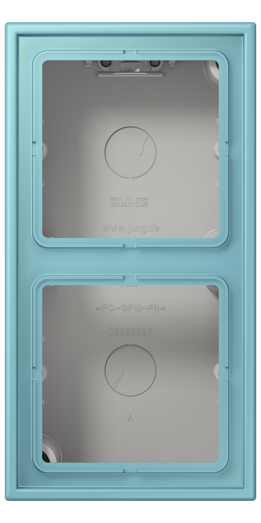 JUNG Gehäuse AP 2f Kst cer_moy mt AP-Geh LC 582 A 213 IP2X
