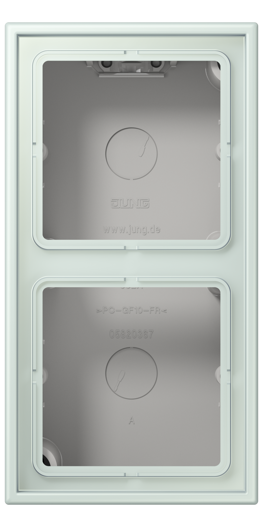 JUNG Gehäuse AP 2f Kst cer_pal mt AP-Geh LC 582 A 215 IP2X