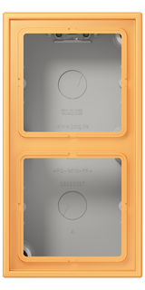 JUNG Gehäuse AP 2f Kst ocr_jau_cla mt LC 582 A 254 AP-Geh IP2X