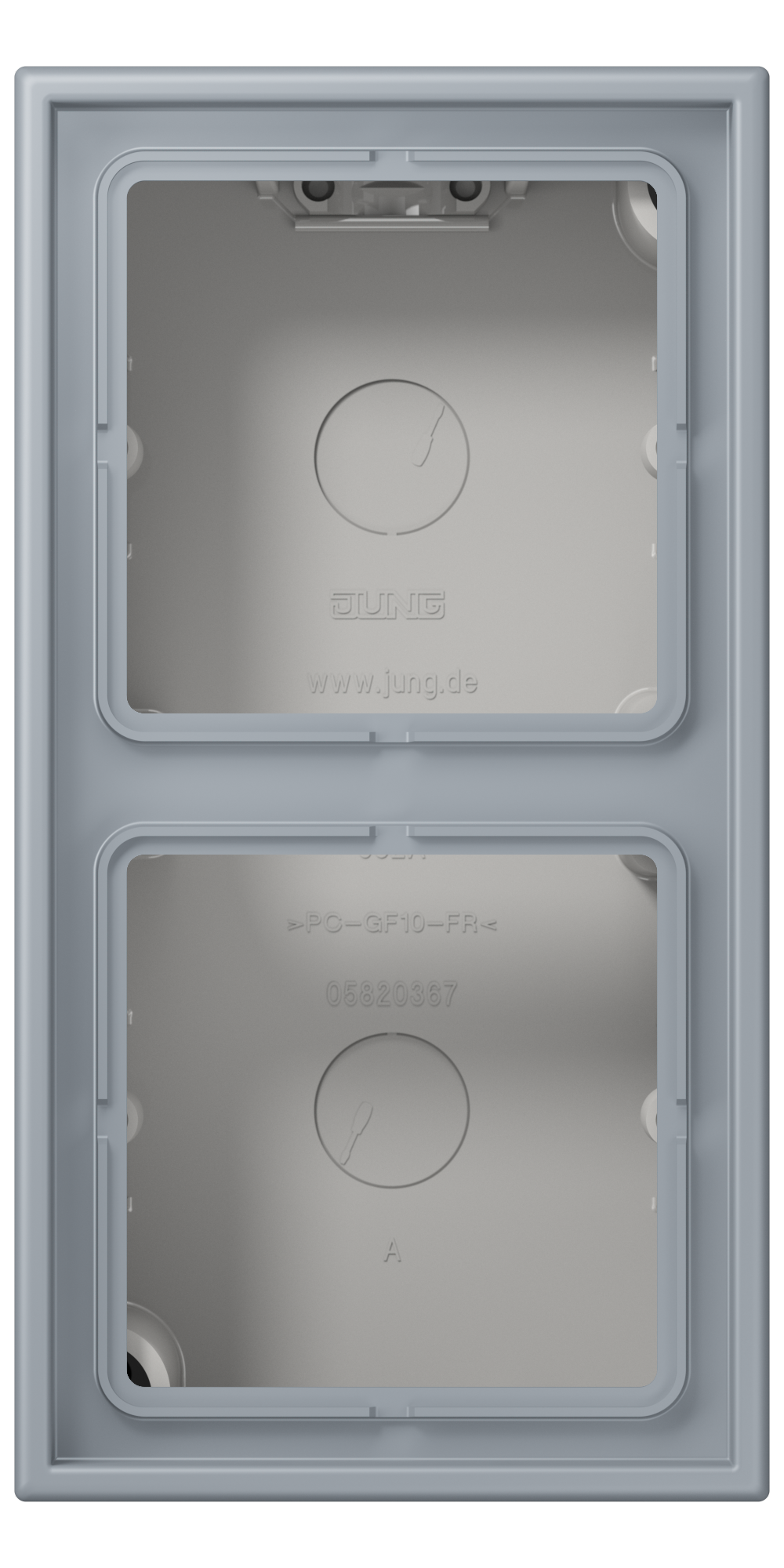 JUNG Gehäuse AP 2f Kst gr mt AP-Geh IP2X LC 582 A 257