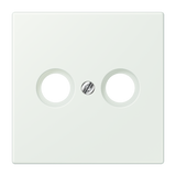 JUNG Zentralplatte Ant.dose out_gri LC 990 TV 210 Schraubbef
