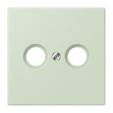 JUNG Zentralplatte Ant.dose ver_ang_pal LC 990 TV 218 Schraubbef