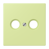 JUNG Zentralplatte Ant.dose ver_jau_cla LC 990 TV 222 Schraubbef