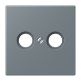 JUNG Zentralplatte Ant.dose gri_59 LC 990 TV 251 Schraubbef