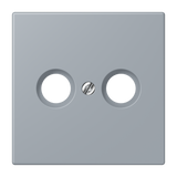JUNG Zentralplatte Ant.dose gri_cla_59 LC 990 TV 257 Schraubbef
