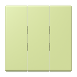 JUNG Wippe 3t Schalter ver_jau_cla mt LC 993 BF 222 f.Bussystem
