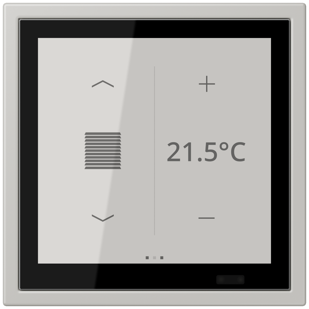 JUNG Bedienelement KNX Kst gri_cla_31 UP LCZ 459 BF D 1S 205 6Bet man.SollwVerst