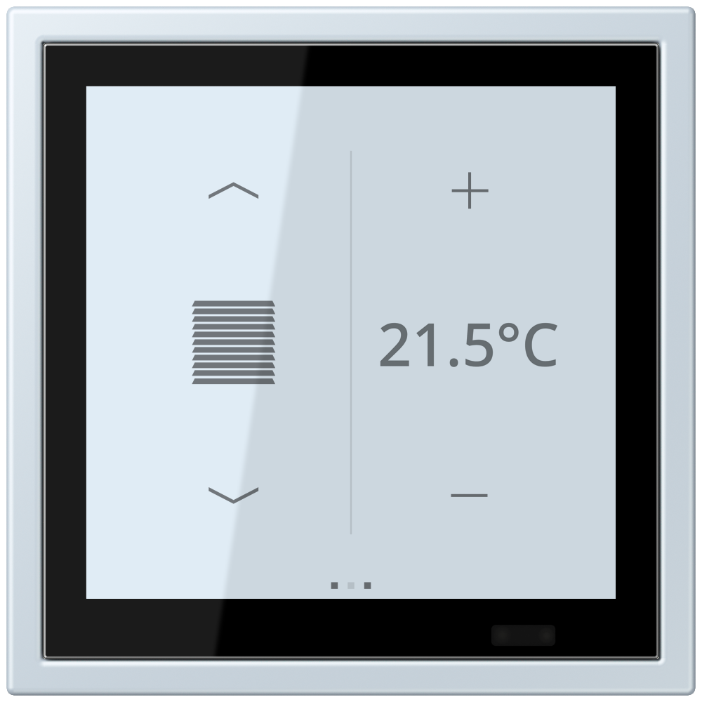 JUNG Bedienelement KNX Kst out_pal UP LCZ 459 BF D 1S 209 6Bet man.SollwVerst