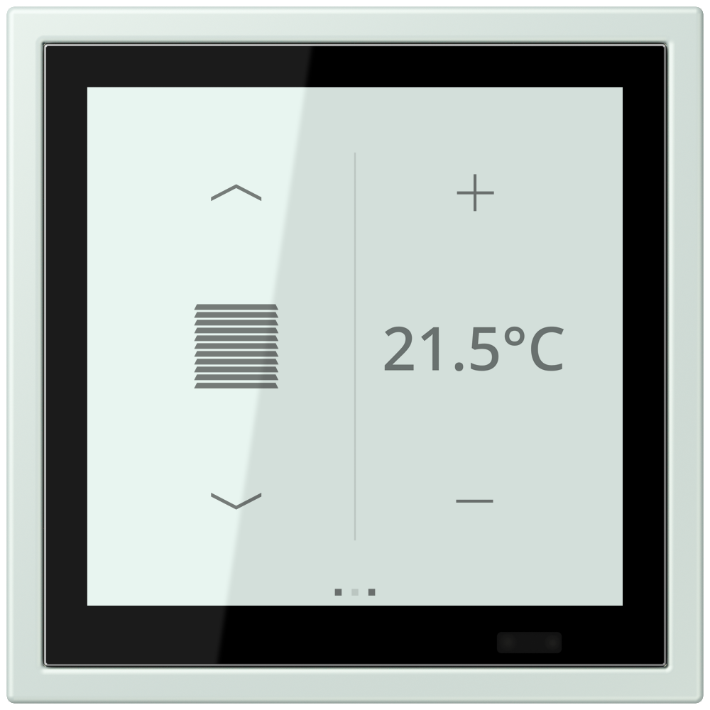 JUNG Bedienelement KNX Kst cer_pal UP LCZ 459 BF D 1S 215 6Bet man.SollwVerst
