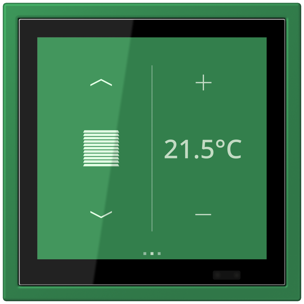 JUNG Bedienelement KNX Kst ver_fon UP LCZ 459 BF D 1S 219 6Bet man.SollwVerst