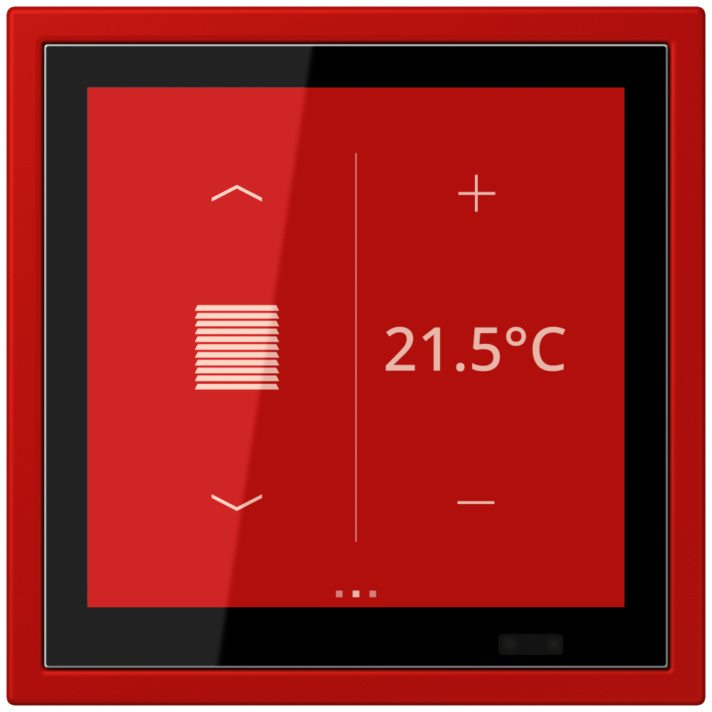 JUNG Bedienelement KNX Kst rou_ver_31 UP LCZ 459 BF D 1S 227 6Bet man.SollwVerst