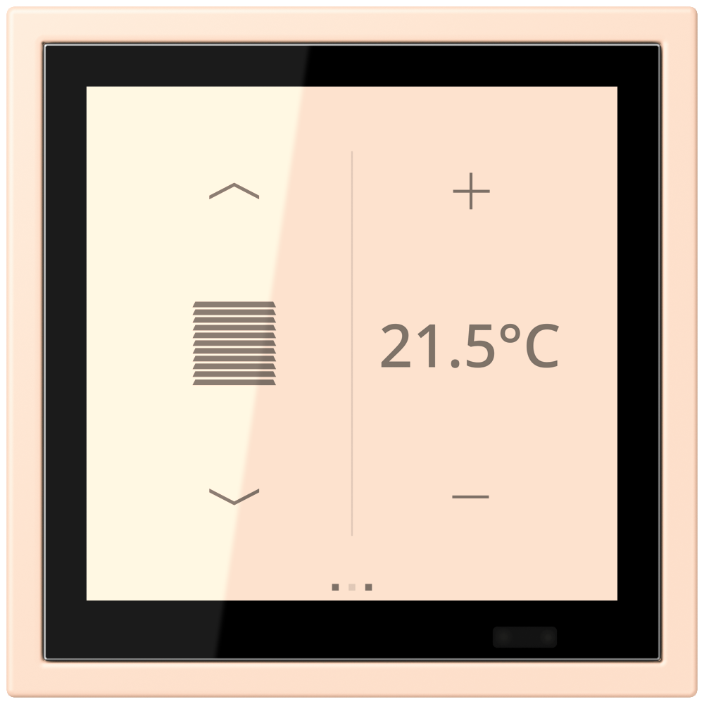 JUNG Bedienelement KNX Kst ros_pal UP LCZ 459 BF D 1S 228 6Bet man.SollwVerst