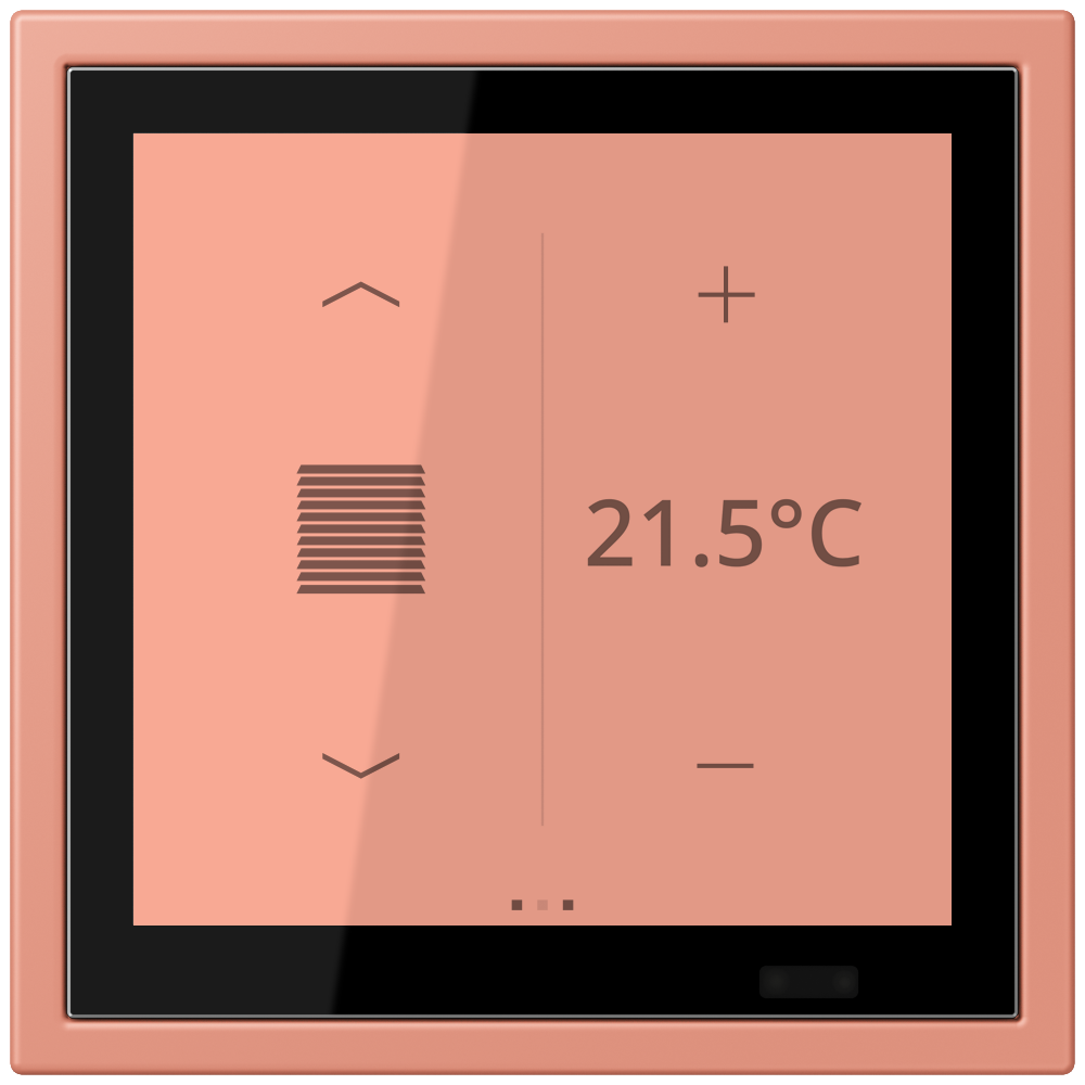 JUNG Bedienelement KNX Kst l'ocr_rou_moy LCZ 459 BF D 1S 233 UP 6Bet Status-LED