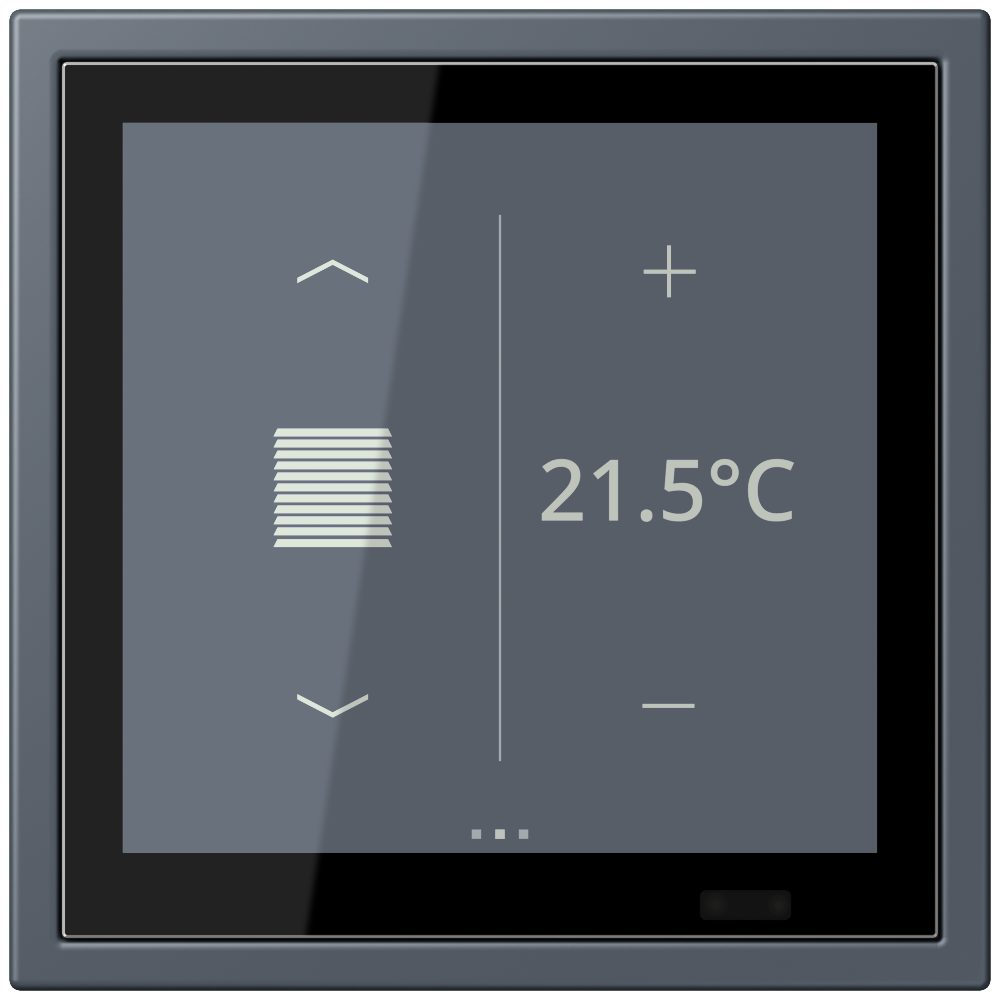 JUNG Bedienelement KNX Kst gri_fon_59 UP LCZ 459 BF D 1S 262 6Bet man.SollwVerst