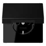 JUNG Steckdose 1f sw mt UP Klappd IP44 LS 1520 BFKL SWM vert