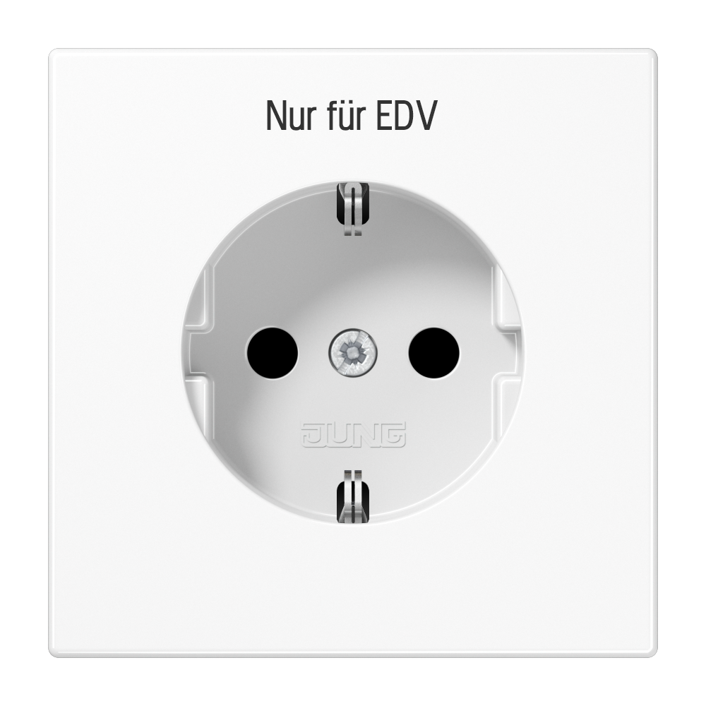 JUNG Steckdose 1f aws glz UP m.BS EDV LS 1520 EDV WW IP20 BSF vert