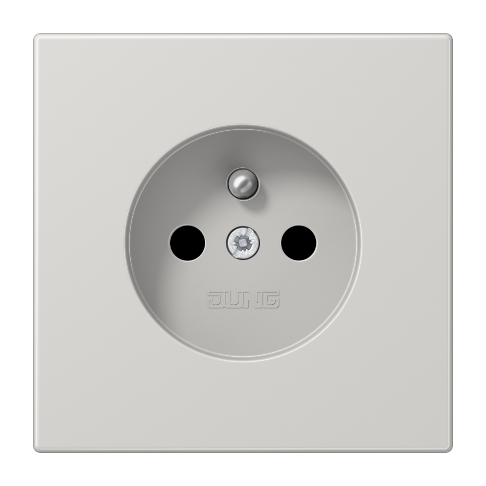 JUNG Steckdose 1f lgr glz UP Schutzk LS 1520 FKI LG IP20 vert