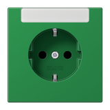 JUNG Steckdose 1f gn glz UP m.BS IP20 LS 1520 INA GN BSF vert