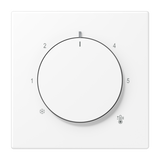 JUNG Abdeckung Raumtemp schn-ws LS 1749 BF WWM div.Symbole