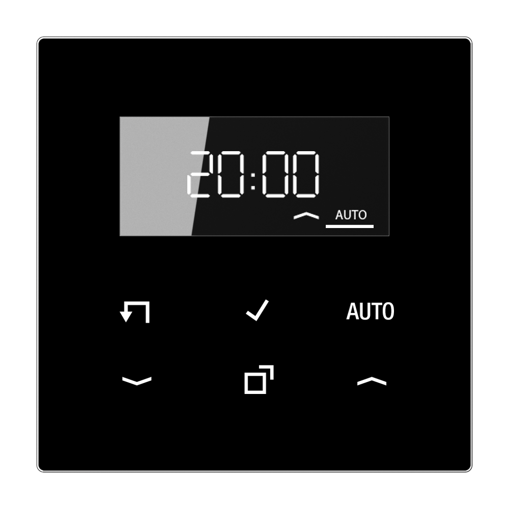 JUNG Zeitschalter elektronisch AP 1min LS 1750 D SW Astro sw glz