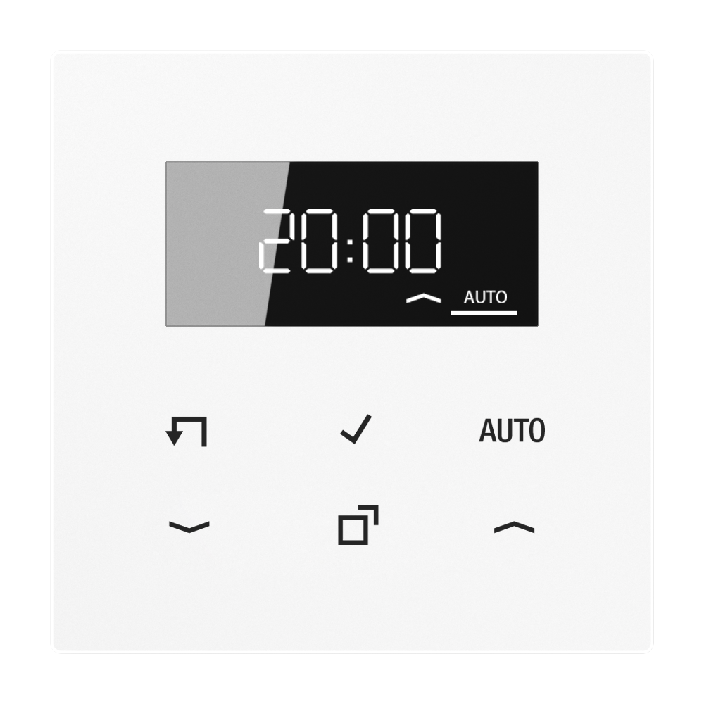 JUNG Zeitschalter elektronisch AP 1min LS 1750 D WW Astro ws glz