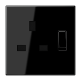 JUNG Steckdose 1f sw glz UP m.BS BS IP20 LS 3171 SW vert