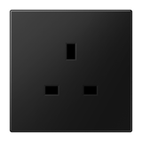 JUNG Steckdose 1f sw mt UP m.BS BS IP20 LS 3521 SWM vert