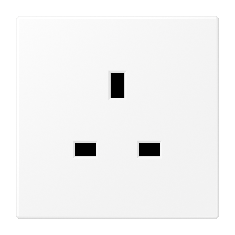 JUNG Steckdose 1f schn-ws mt UP m.BS BS LS 3521 WWM IP20 vert