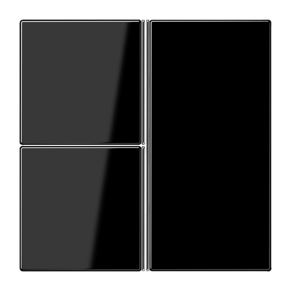 JUNG Taste 3t Schalter sw glz LS 403 TSA SW f.Bussystem