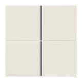 JUNG Taste_4t Schalter ws glz LS 404 TSA f.Bussystem