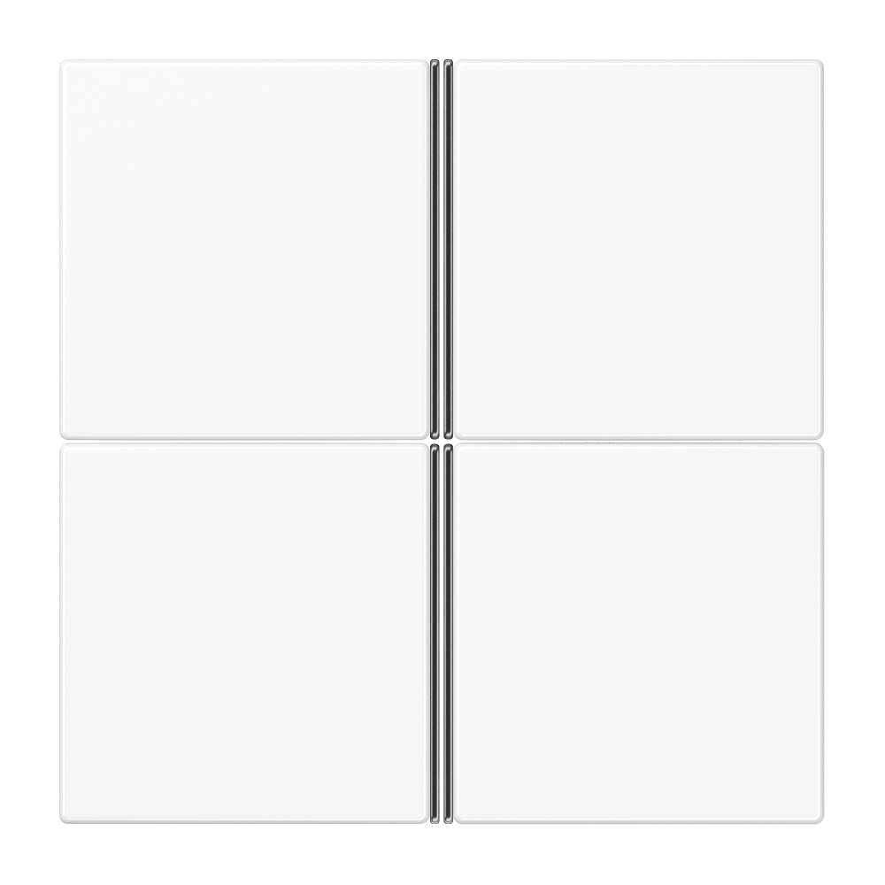 JUNG Taste_4t Schalter aws glz LS 404 TSA WW f.Bussystem