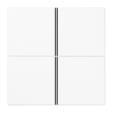 JUNG Taste_4t Schalter aws glz LS 404 TSA WW f.Bussystem